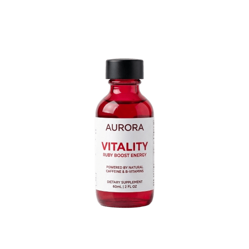 Aurora Vitality Gouttes Énergisantes Ruby Boost Caféine Naturelle & Vitamines B