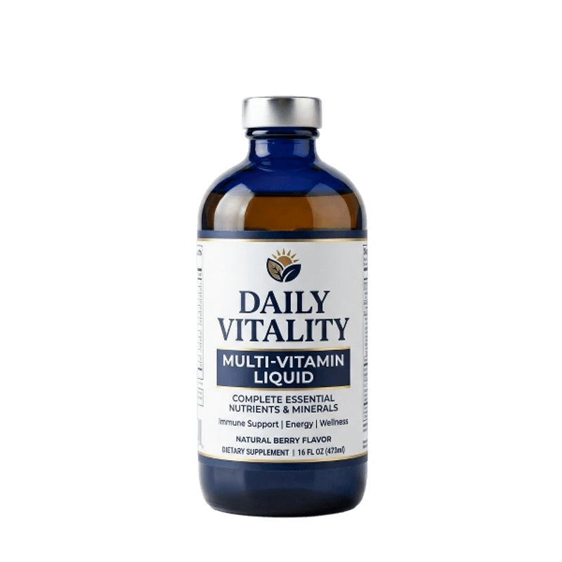 Daily Vitality Multivitamines Liquides Essentielles Fruits Rouges