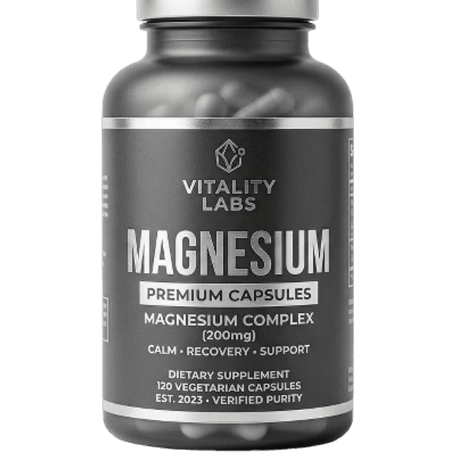 Vitality Labs Complexe Magnésium 200mg Sommeil, Muscles & Sérénité - seconde vue